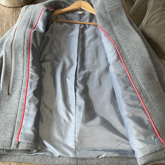J. Crew Factory Gray Wool Blend Cocoon Coat - Picture 8 of 12